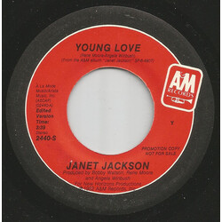 Janet Jackson Young Love USED VINYL 7INCH 45 RPM PROMO STEREO MONO