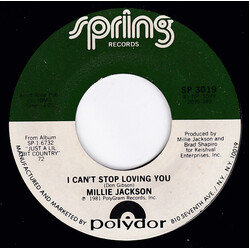 Millie Jackson I Can't Stop Loving You / Loving You USED VINYL 7INCH SINGLE 45 RPM