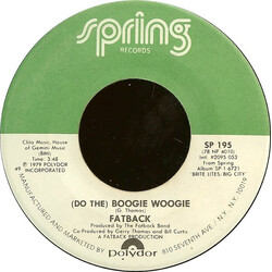 The Fatback Band (Do The) Boogie Woogie USED VINYL 7INCH 45 RPM