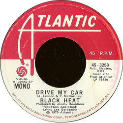 Black Heat Drive My Car USED VINYL 7INCH 45 RPM PROMO STEREO MONO