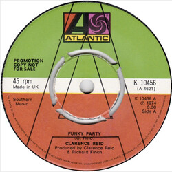 Clarence Reid Funky Party USED VINYL 7INCH SINGLE 45 RPM PROMO