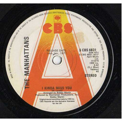 Manhattans I Kinda Miss You USED VINYL 7INCH 45 RPM SINGLE PROMO STEREO