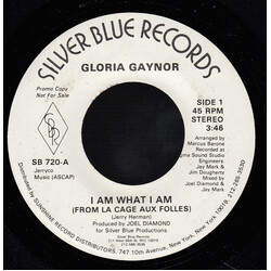 Gloria Gaynor I Am What I Am (From La Cage Aux Folles) USED VINYL 7INCH 45 RPM SINGLE PROMO
