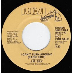 J.M. Silk I Can't Turn Around (Radio Edit) USED VINYL 7INCH 45 RPM PROMO