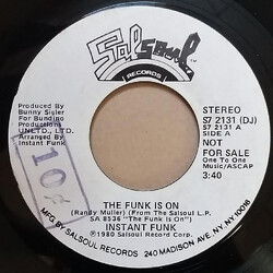 Instant Funk The Funk Is On USED VINYL 7INCH PROMO