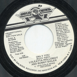 Loleatta Holloway / Bunny Sigler Only You USED VINYL 7INCH 45 RPM PROMO STYRENE STEREO MONO
