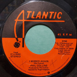 Phil Collins I Missed Again USED VINYL 7INCH 45 RPM SINGLE