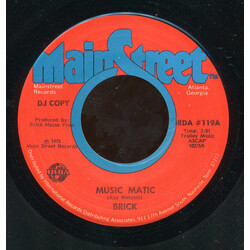Brick Music Matic USED VINYL 7INCH 45 RPM SINGLE PROMO