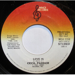 Cecil Parker Love Is USED VINYL 7INCH 45 RPM PROMO STYRENE STEREO