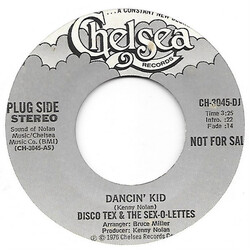 Disco Tex & His Sex-O-Lettes Dancin' Kid USED VINYL 7INCH 45 RPM PROMO STEREO MONO