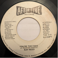Kay Reed You're The Fake USED VINYL 7INCH 45 RPM PROMO