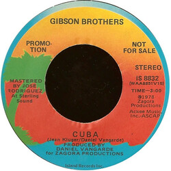 Gibson Brothers Cuba USED VINYL 7INCH 45 RPM PROMO STEREO MONO