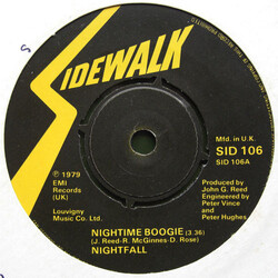 Nightfall (4) Nightime Boogie USED VINYL 7INCH 45 RPM