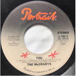 The McCrarys You USED VINYL 7INCH 45 RPM SINGLE STEREO