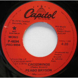 Peabo Bryson Crosswinds USED VINYL 7INCH 45 RPM PROMO STEREO MONO