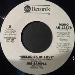 Joe Sample Melodies Of Love USED VINYL 7INCH PROMO