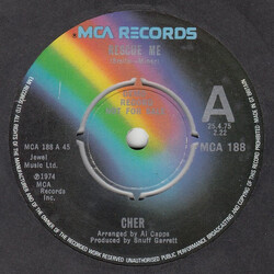 Cher Rescue Me USED VINYL 7INCH SINGLE PROMO