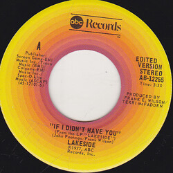 Lakeside If I Didn't Have You / It's Not Only The Outside That Counts USED VINYL 7INCH 45 RPM SINGLE