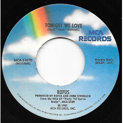Rufus Tonight We Love USED VINYL 7INCH 45 RPM