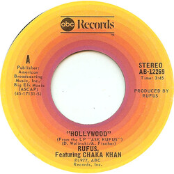 Rufus & Chaka Khan Hollywood USED VINYL 7INCH 45 RPM SINGLE STEREO