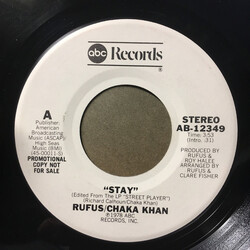 Rufus & Chaka Khan Stay USED VINYL 7INCH SINGLE 45 RPM PROMO