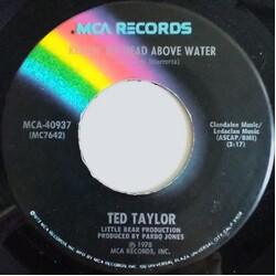 Ted Taylor Keepin' My Head Above Water USED VINYL 7INCH 45 RPM