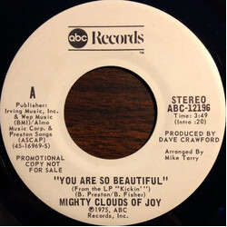 The Mighty Clouds Of Joy You Are So Beautiful USED VINYL 7INCH 45 RPM PROMO STEREO MONO