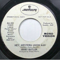 Jerry Butler Hey, Western Union Man USED VINYL 7INCH 45 RPM SINGLE PROMO MONO