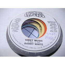 Barry White Sheet Music USED VINYL 7INCH 45 RPM PROMO