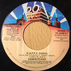 Edwin Starr H.A.P.P.Y. Radio USED VINYL 7INCH 45 RPM PROMO STEREO MONO