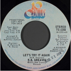R.B. Greaves Let's Try It Again USED VINYL 7INCH 45 RPM SINGLE PROMO STEREO MONO