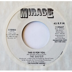 The System This Is For You USED VINYL 7INCH 45 RPM PROMO
