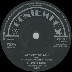 Oliver Sain Apricot Splash USED VINYL 7INCH 45 RPM