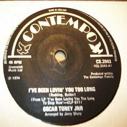 Oscar Toney Jr. I've Been Lovin' You Too Long USED VINYL 7INCH SINGLE