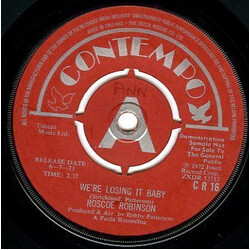 Roscoe Robinson We're Losing It Baby / We Got A Good Thing Going USED VINYL 7INCH 45 RPM PROMO