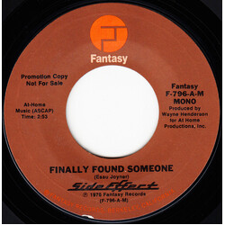 Side Effect Finally Found Someone USED VINYL 7INCH 45 RPM SINGLE PROMO STEREO MONO