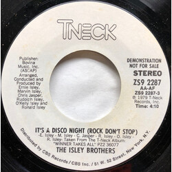 The Isley Brothers It's A Disco Night (Rock Don't Stop) USED VINYL 7INCH 45 RPM PROMO STYRENE STEREO