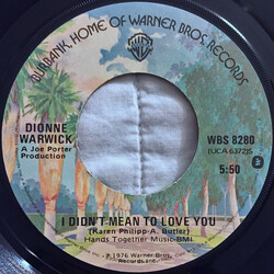 Dionne Warwick I Didn't Mean To Love You USED VINYL 7INCH SINGLE