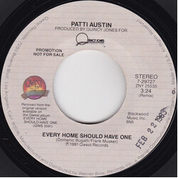 Patti Austin Every Home Should Have One USED VINYL 7INCH 45 RPM PROMO STEREO MONO
