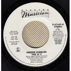 Freddie Hubbard This Is It / Ride Like The Wind USED VINYL 7INCH 45 RPM PROMO