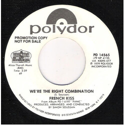 French Kiss (2) We're The Right Combination USED VINYL 7INCH PROMO