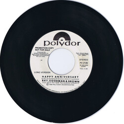 Ray, Goodman & Brown Happy Anniversary USED VINYL 7INCH 45 RPM PROMO STYRENE STEREO