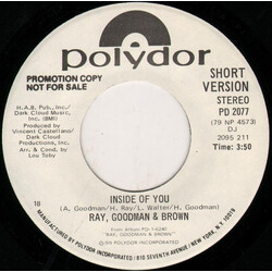 Ray, Goodman & Brown Inside Of You USED VINYL 7INCH 45 RPM PROMO