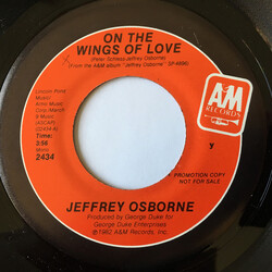Jeffrey Osborne On The Wings Of Love USED VINYL 7INCH 45 RPM SINGLE PROMO