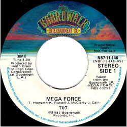 707 Mega Force USED VINYL 7INCH 45 RPM PROMO STEREO MONO
