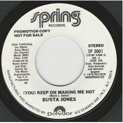 Busta Jones (You) Keep On Making Me Hot USED VINYL 7INCH SINGLE PROMO STEREO