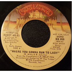 Buddy Miles Where You Gonna Run To Lady USED VINYL 7INCH 45 RPM SINGLE MONO STEREO PROMO
