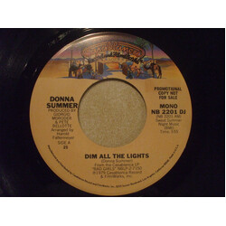 Donna Summer Dim All The Lights USED VINYL 7INCH 45 RPM SINGLE PROMO STEREO MONO