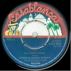 James & Bobby Purify Do Your Thing USED VINYL 7INCH SINGLE