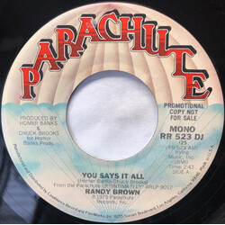 Randy Brown (2) You Says It All USED VINYL 7INCH 45 RPM SINGLE MONO STEREO PROMO